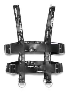 Жилет из искусственной кожи Noir Kei Ninomiya, черный