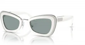 Женские солнцезащитные очки Swarovski Sk6012 Butterfly, White/Grey/Dark Grey