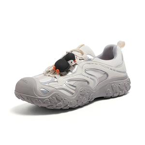 Мужские низкие походные ботинки с амортизацией и износостойкостью CAMEL, бежевый/серебро/серый