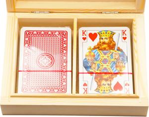 Пятник, игральные карты Классик в деревянной коробке* Piatnik