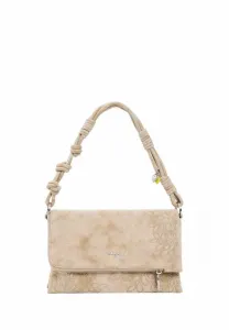 Средняя сумка с вышитым клапаном. Desigual, Beige