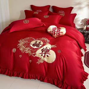 LUOLAI HOME Комплект постельного белья, 4 предмета, простыня на резинке, 200 см, стиль Bedskirt, Xinsangyin