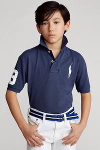 Детское хлопковое поло Polo Ralph Lauren, темно-синий