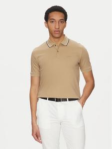 Рубашка поло облегающего кроя Penrose 38 50469360 Boss, бежевый