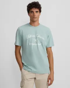 Мужская футболка в стиле на каждый день Silbon, зеленый