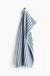 Полотенце H&M Striped, 50x70 см, голубой