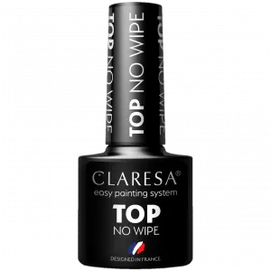 Claresa Top No Wipe верхнее покрытие для гибридных лаков, 5 г