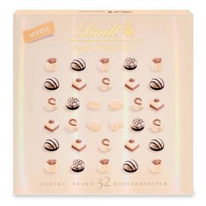 Конфеты Lindt Pralinés, белый шоколад, 163г