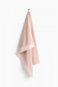 Полотенце H&M Large Cotton Terry, 100x150 см, пудровый