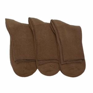 Набор из 3 пар хлопковых мужских носков с мягкой подкладкой по щиколотке для больных диабетом и артритом WEAR SIERRA, коричневый