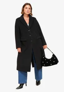 Классическое пальто большого размера на одной пуговице, приталенного кроя. Friends Like These, Black