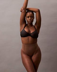 Утягивающие стринги Shapewear повышенной упругости коричневого цвета Calvin Klein