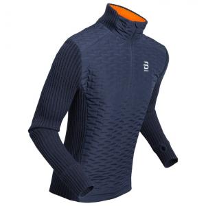 Флисовая кофта с застежкой-молнией до середины бедра, размер 2.0, темно-синий - s Bjorn Daehlie