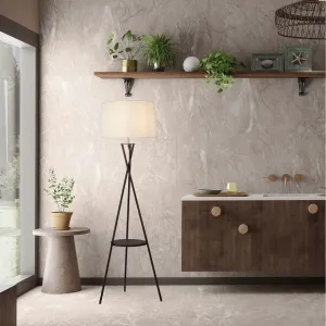 Näve Торальный светильник Tora E27 1 шт. со встроенным столом, рамной решеткой, питающим кабелем черный, кроме 1x E27 Näve, черный