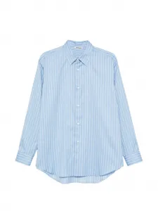Полосатая рубашка Auralee, синий