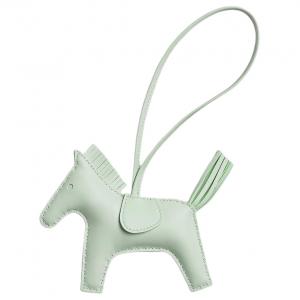 HERMES Rodeo Sheepskin Bag Accessory Women's Mint Green