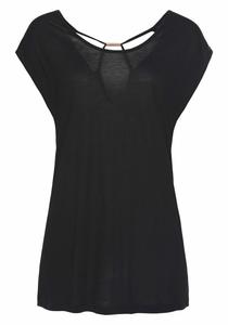 Футболка LASCANA Rundhals, черный