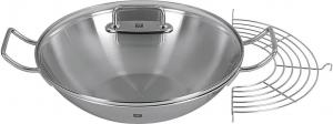 Сковорода Wok Zwilling Plus из нержавеющей, 32 см, серебряный