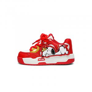 Детские кроссовки для скейтбординга Kids Low-top Red Snoopy, красный