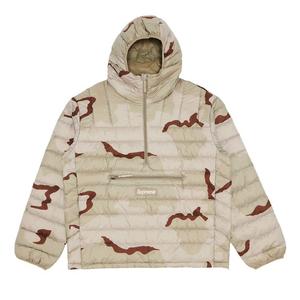Пуловер Supreme Micro Down Half Zip Hooded Pullover Desert Camo, желто-коричневый