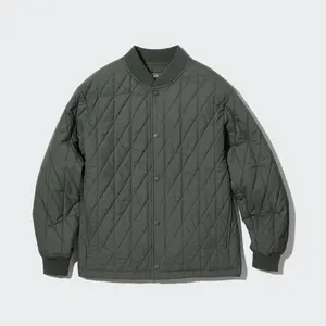 Стеганая куртка Uniqlo Heattech, 56 оливковый