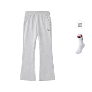 Детские вязаные спортивные штаны rainy silk FILA KIDS, серый/мультиколор