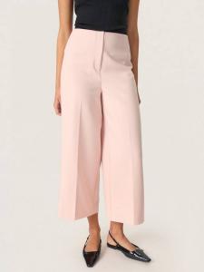 Укороченные брюки Corinne с широкими штанинами Soaked In Luxury, Peach Whip