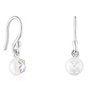 Серьги Tous Tous Pearls Short, серебро/жемчуг