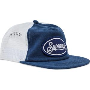 Бейсболка Supreme Terry Mesh Back 5-Panel, синий/белый
