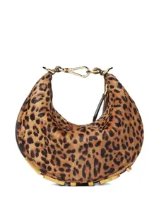 Мини-сумкаgraphy с леопардовым принтом на плечо Fendi, коричневый