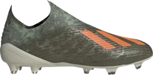 Бутсы Adidas X 19+ FG 'Legacy Green Solar Orange', зеленый