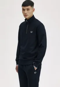 Толстовка с застежкой-молнией до середины груди Fred Perry, Navy