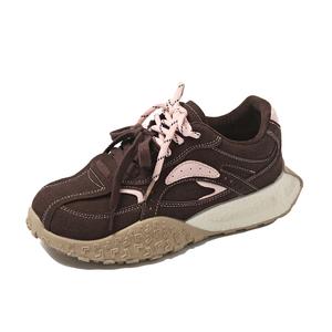 Устойчивые к истиранию и скольжению низкие повседневные туфли для женщин Bull charm, Brown