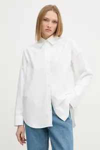 Хлопковая рубашка Calvin Klein Jeans, бежевый