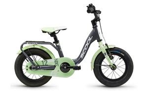 Детский велосипед S'cool niXe 12 1-Gang - 12 дюймов - Tiefeinsteiger - 2024, цвет Grau|Dark Grey/Pastel Green
