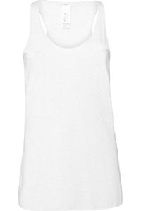 Женская майка-майка Bella + Canvas из джерси с эффектом потертости, белый