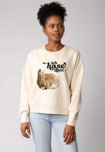Толстовка watapparel ICH HASE DICH, Natural Raw/Beige
