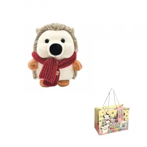 Игрушка плюшевый ежик кукла плюш 18см высота KUMAOYA