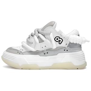 Низкие повседневные туфли унисекс Seasonal products, White Gray