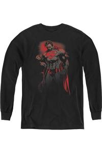 Футболка с длинным рукавом Superman Red Son для молодежи Gildan