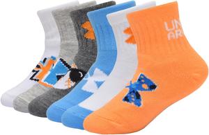 Under Armour детские носки Essential Quarter, набор, Nova Orange
