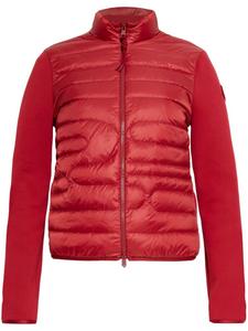 Стеганый кардиган Moncler со змеиным принтом, красный