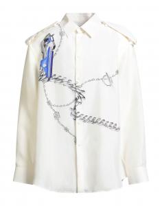 Рубашка Burberry, кремовый