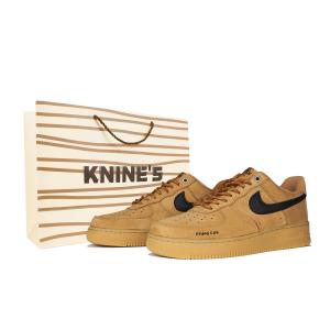 Nike Кроссовки Air Force 1 Nine Systems Low top Skateboard Shoes Unisex черные оранжевые