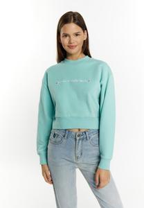 Толстовка CROPPED KEEPSUDRY myMo, бирюзовый