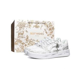 Acer Truncatum нескользящие и износостойкие увеличивающие рост низкие кроссовки для скейтбординга unisex LINING, белый