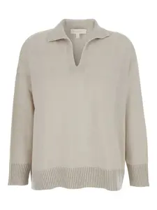 Вязаный свитер Augusto с V-образным вырезом Antonelli, нейтральный
