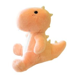 Плюшевая игрушка маленький динозавр 25см/30см высота Abay, розовый