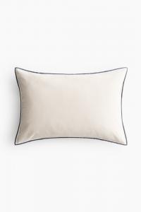 Наволочка H&M Cotton, 40x60 см, светло-бежевый