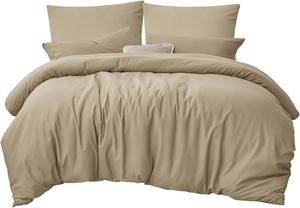 Комплект постельного белья RUIKASI, 3 предмета, 220х240/80x80, хаки